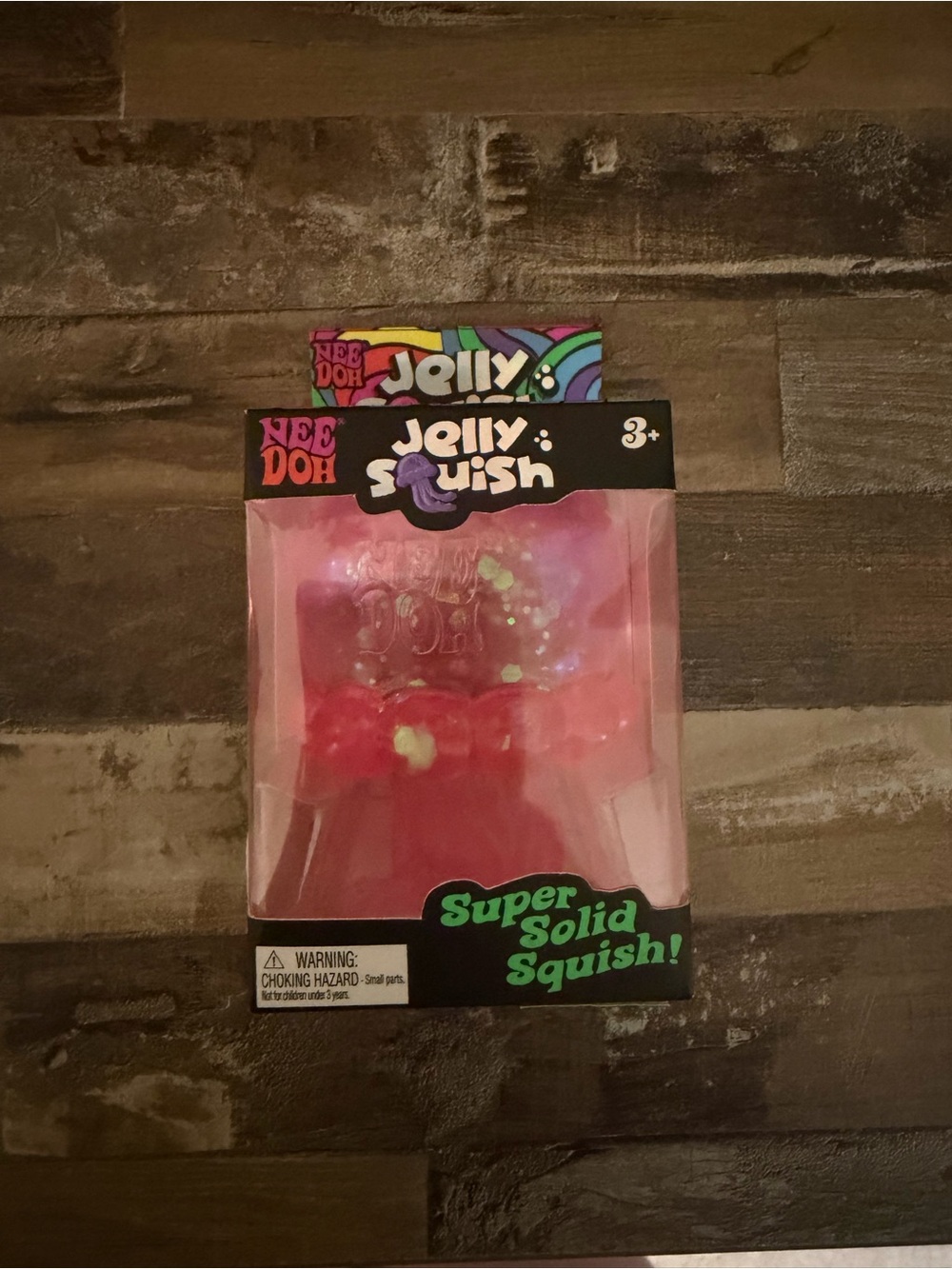 NEW NeeDoh Jelly Squish Super Solid Squish - Pink